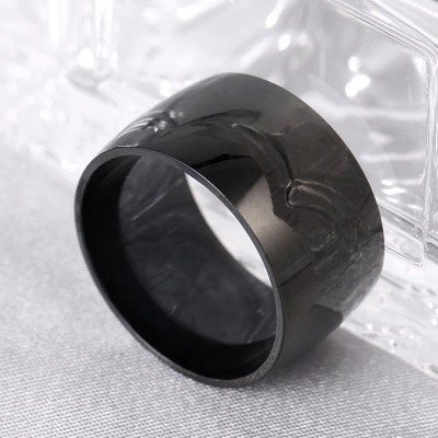 Bague en acier titane ZR0164