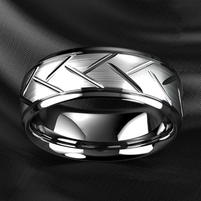 Bague homme en acier ZR0176