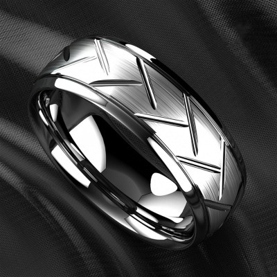 Bague homme en acier ZR0176