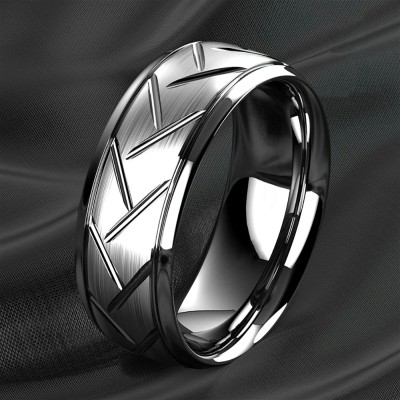 Bague homme en acier ZR0176