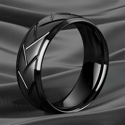 Bague homme en acier ZR0177