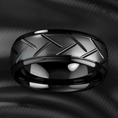 Bague homme en acier ZR0177