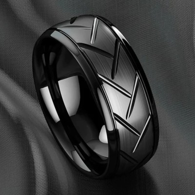 Bague homme en acier ZR0177