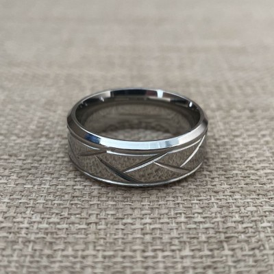 Bague homme en acier ZR0176